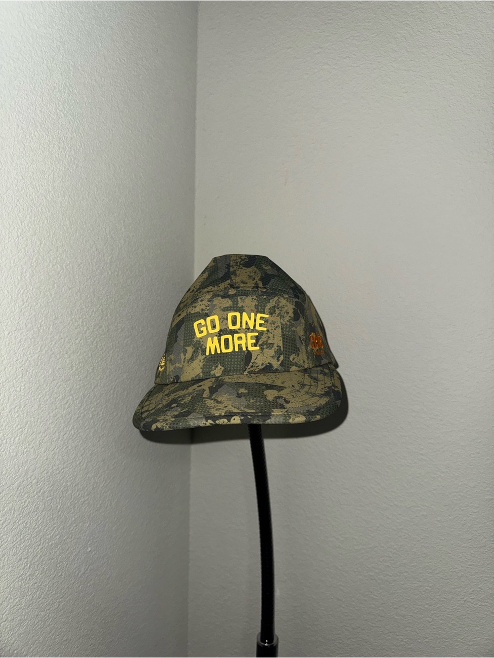 Camo 'Do One More' Cap with Orange Logo - Picture 2 of 3